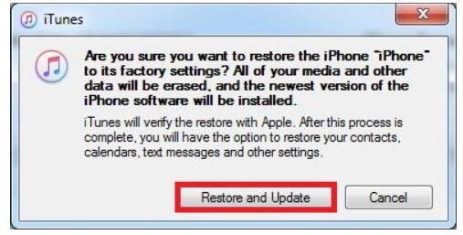 Factory Reset iPhone without Passcode via iTunes - 4